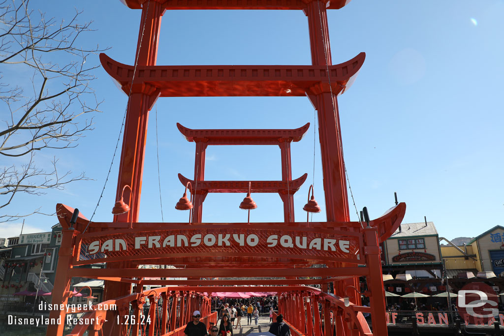 I did not notice any additional decorations for Lunar New Year in San Fransokyo Square