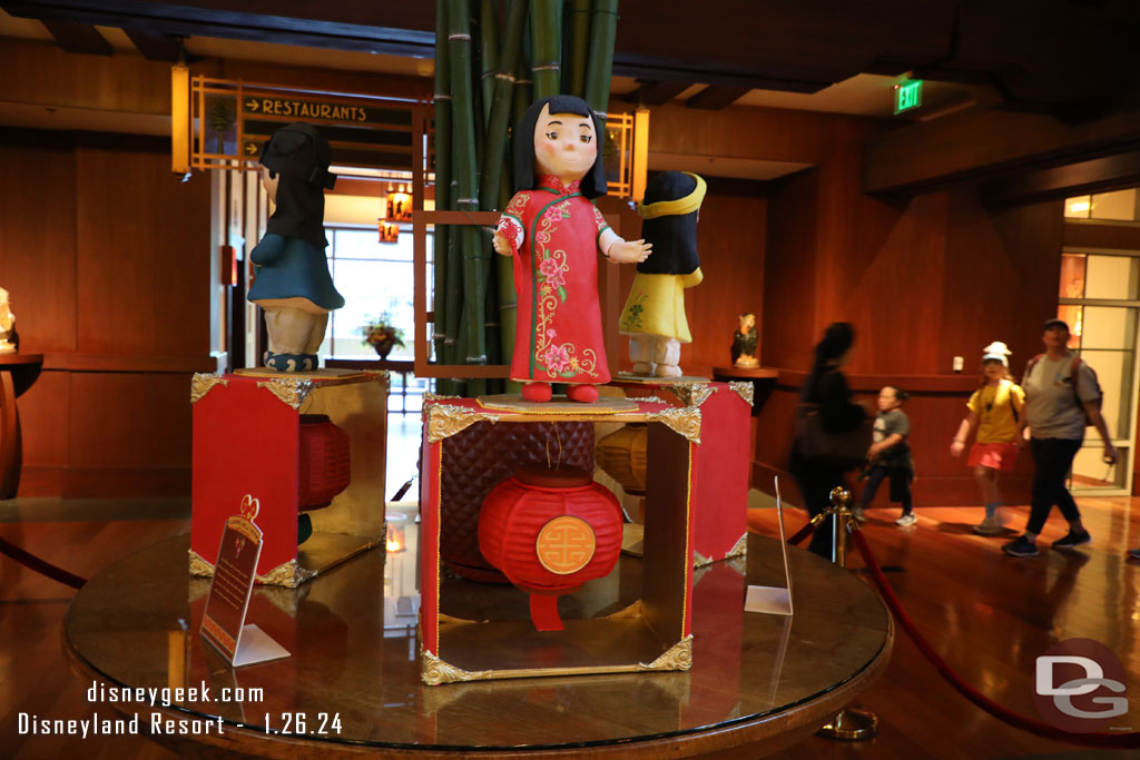 There is also a display with dolls wearing transitional Lunar New Year celebration outfits.