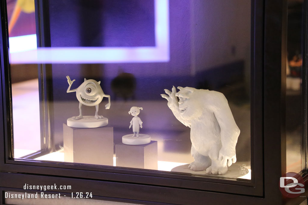 A closer look at the  maquettes in the lobby cases.