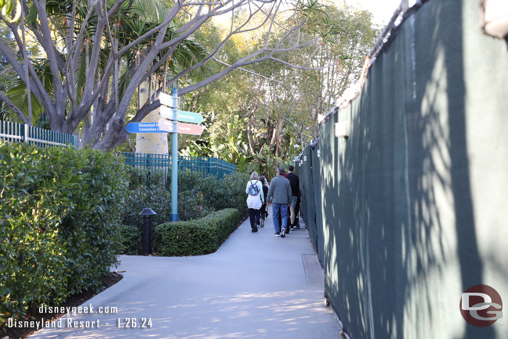 To reach Downtown Disney you have to use the sidewalk.