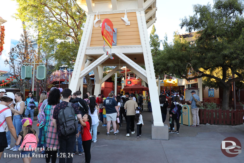 The return queue was backed up at Goofy