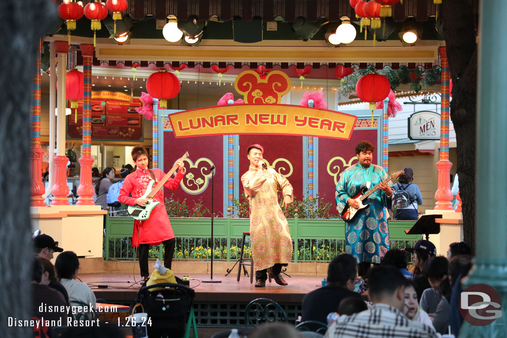 New Tradition performing on the Paradise Gardens Bandstand for Lunar New Year