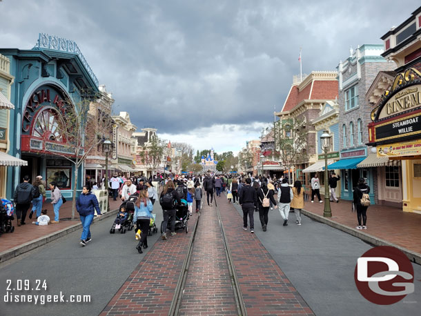 Main Street USA this afternoon