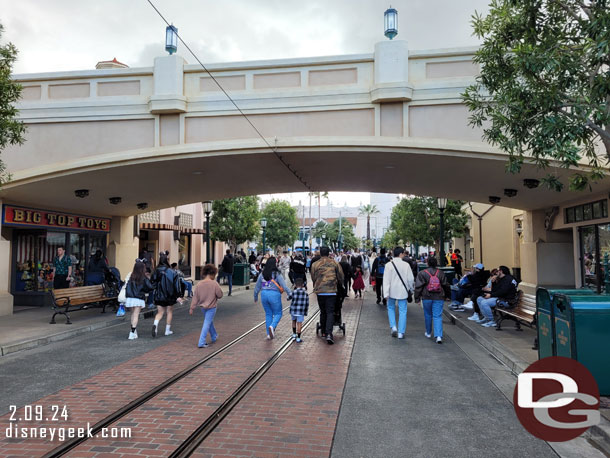 2:17pm - Arrived on Buena Vista Street