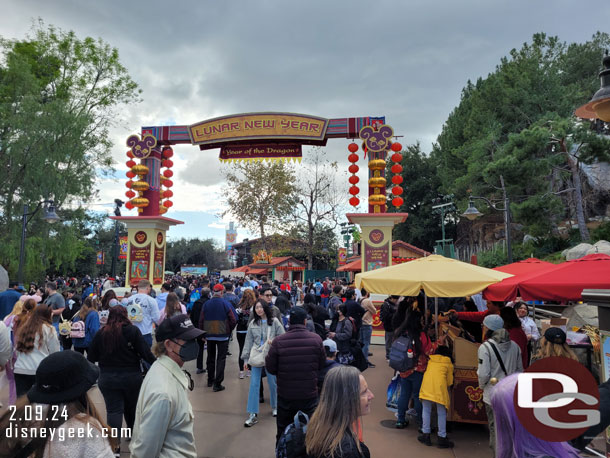 The park felt busy.