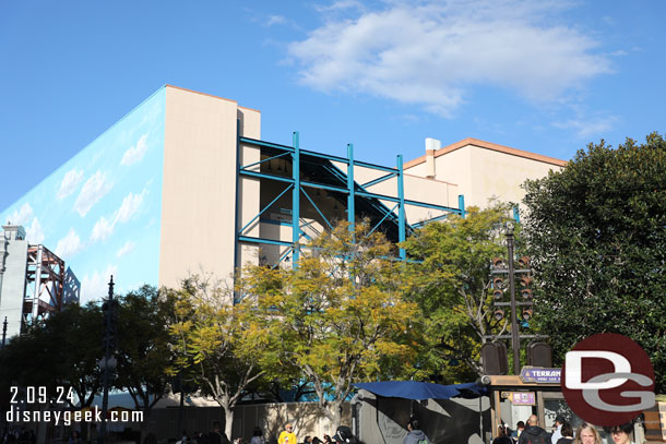 The renovation work on the Hyperion steps looks complete