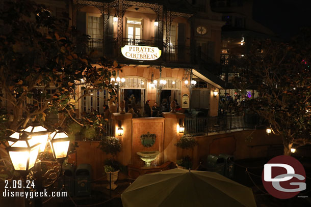 Pirates was closed but they were still moving guests through the return side of the queue