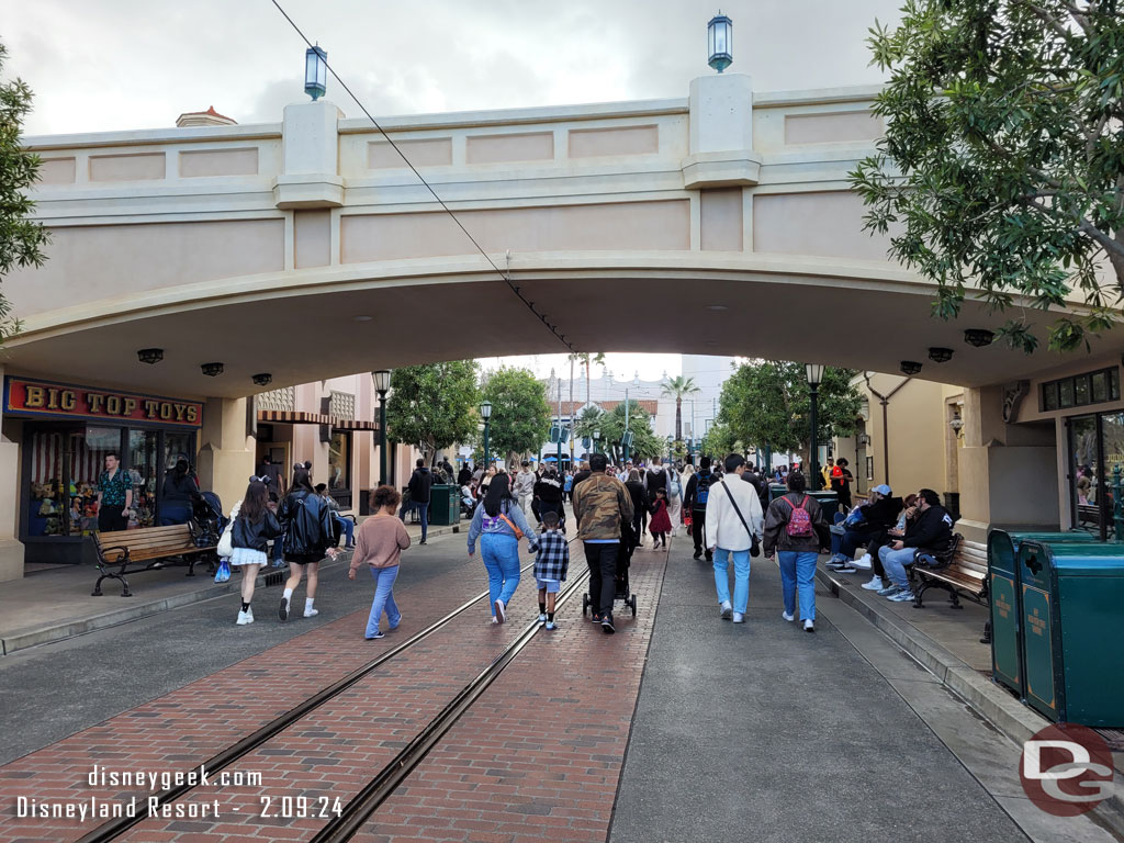 2:17pm - Arrived on Buena Vista Street