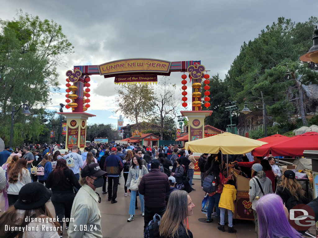 The park felt busy.