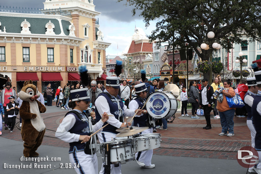 The Disneyland Band arriving at the same time I did.