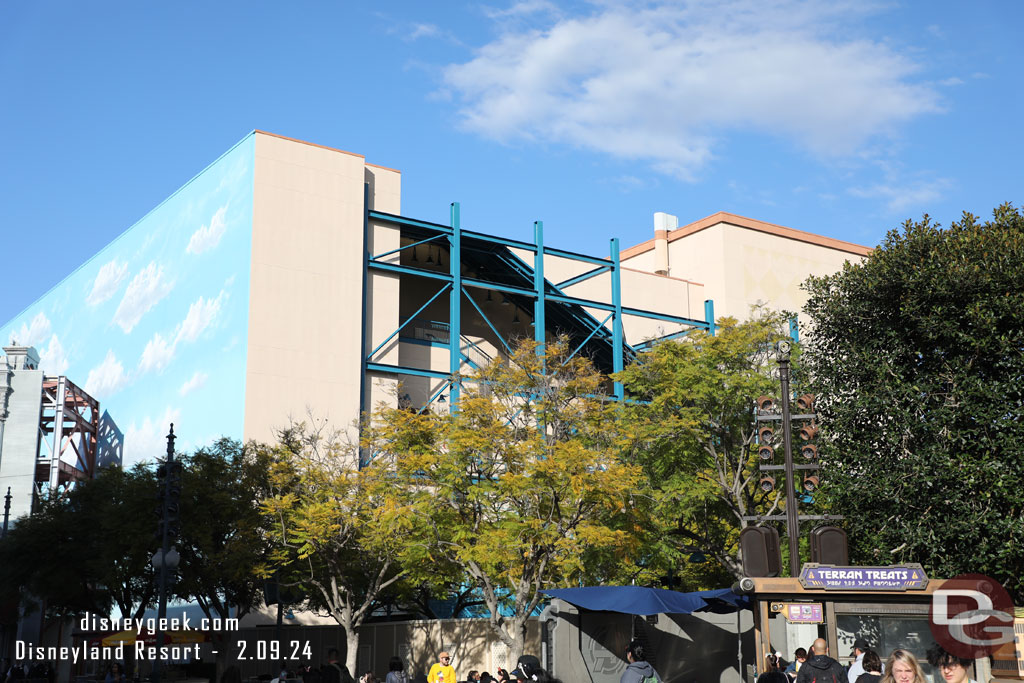 The renovation work on the Hyperion steps looks complete