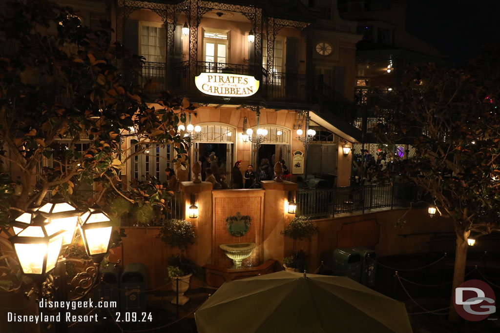 Pirates was closed but they were still moving guests through the return side of the queue