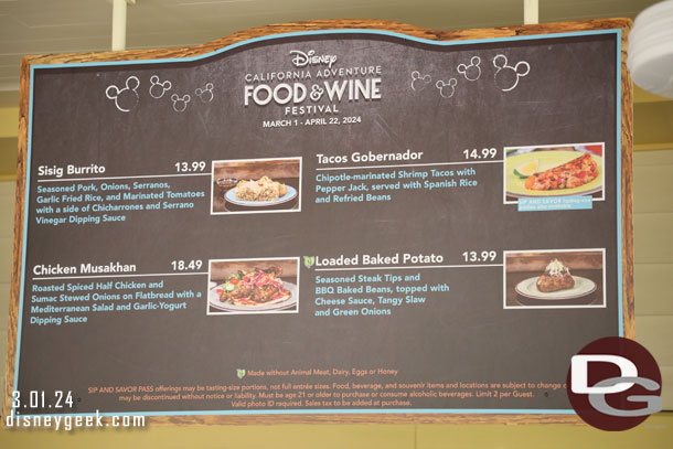 Paradise Gardens Grill Menu