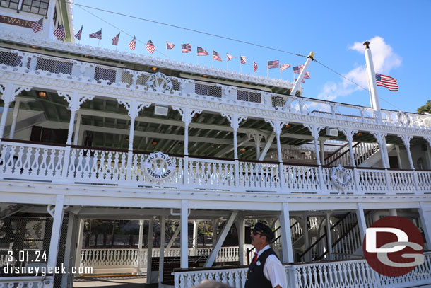 The Mark Twain Riverboat has returned from renovation since my last visit.