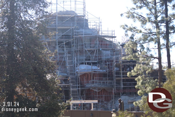 Progress is slow.  All the rain we have gotten this winter seems to have slowed the concrete work considerably.