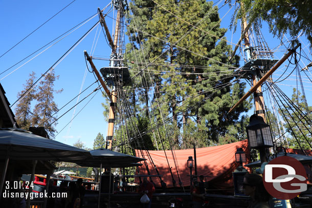 The Columbia is in port for renovations