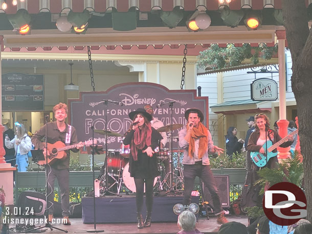 Faultlines performing on the bandstand today