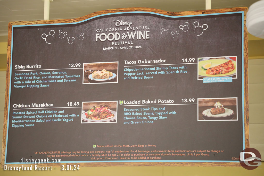 Paradise Gardens Grill Menu