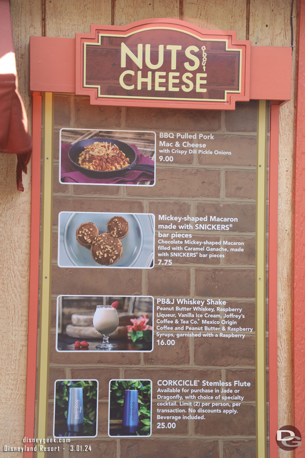 Nuts About Cheese Marketplace Menu