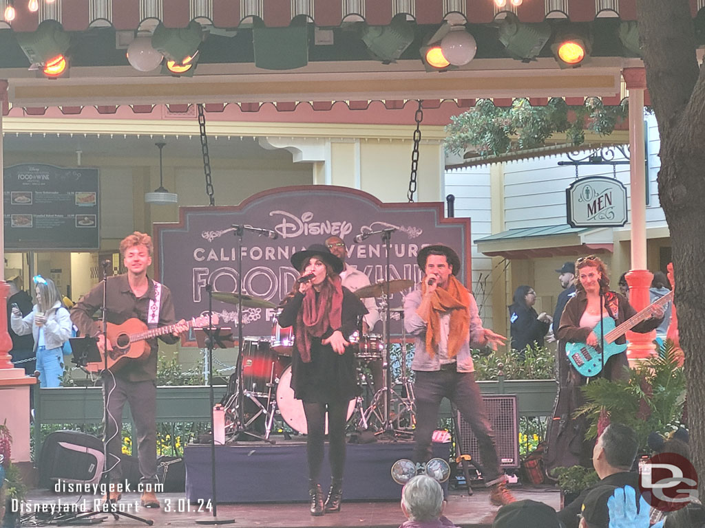 Faultlines performing on the bandstand today