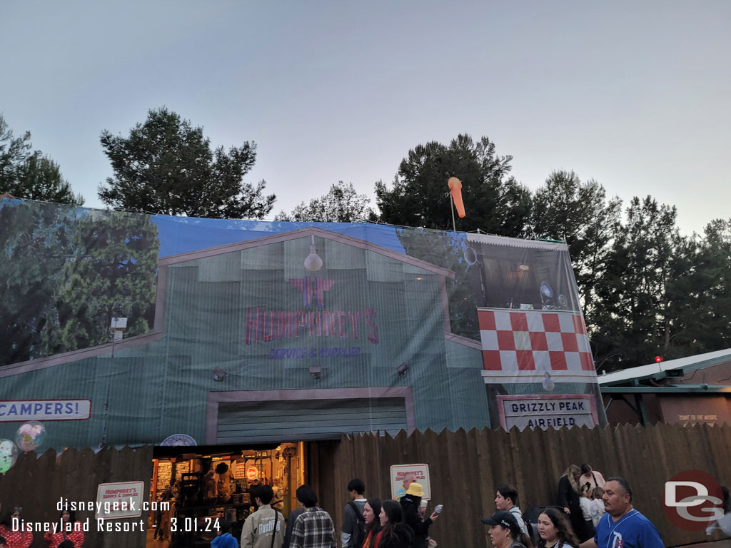 The renovation work continues in the Grizzly Peak Airfield area