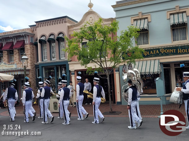 The Disneyland Band heading backstage