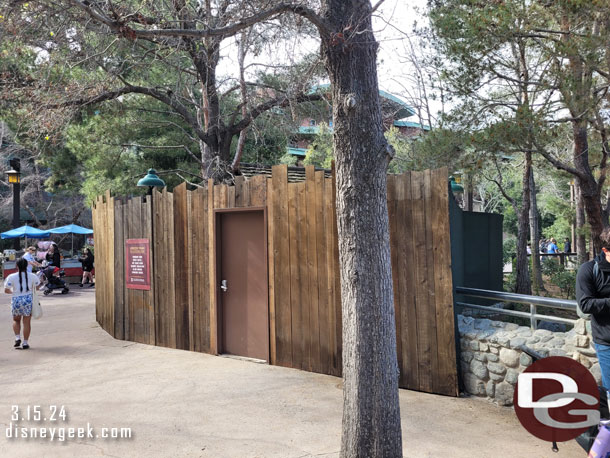 Renovation work on the DVC kiosk/former locker location continues