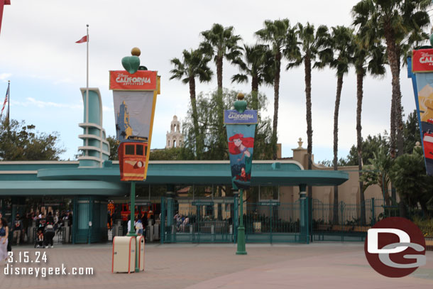 One set of turnstiles on the right side has been replaced, looks to be a test.