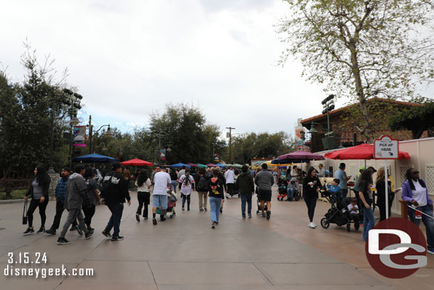 The park felt crowded but not nearly as crowded as last visit which was the opening day of the Food and Wine Festival