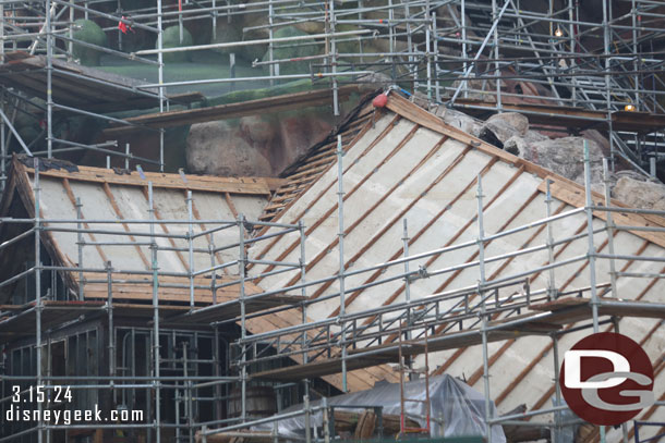 This building is receiving a new roof too.