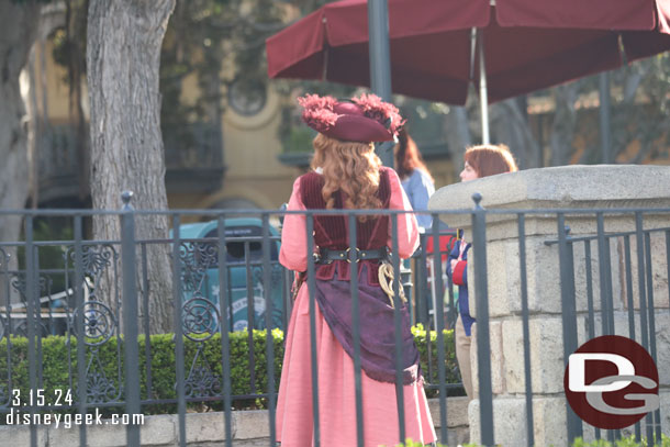 Red was out roaming around New Orleans Square