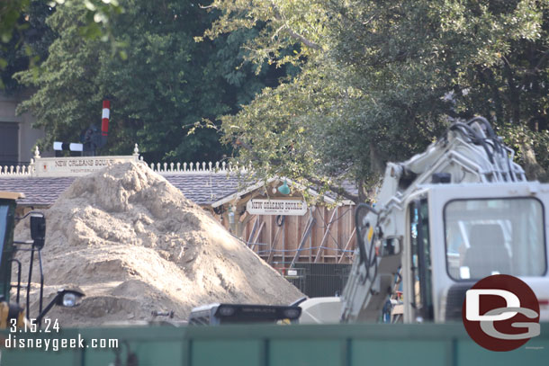 A couple more pictures of the Haunted Mansion work.