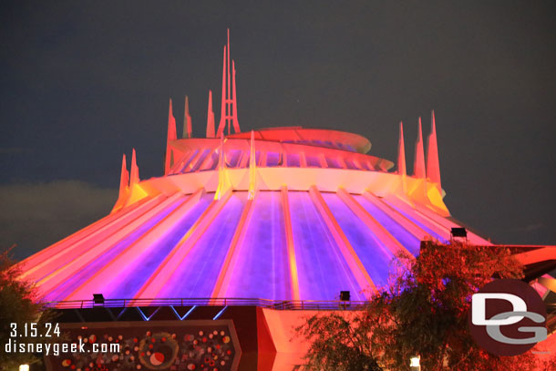 Space Mountain this evening