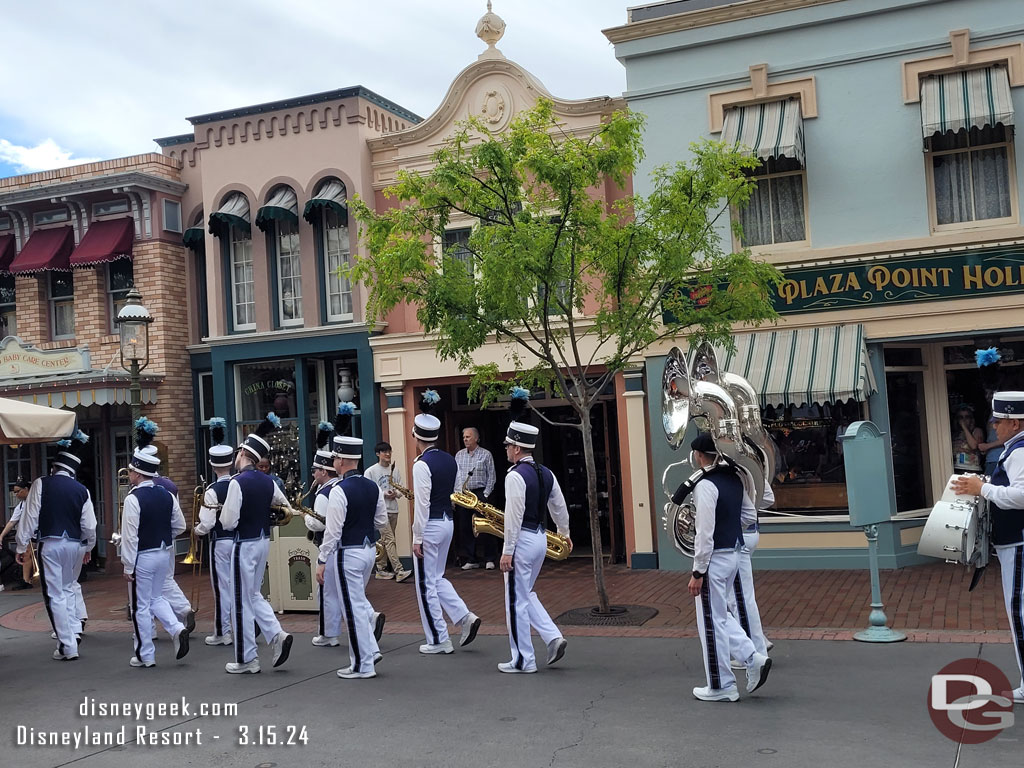 The Disneyland Band heading backstage