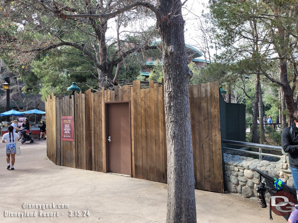 Renovation work on the DVC kiosk/former locker location continues