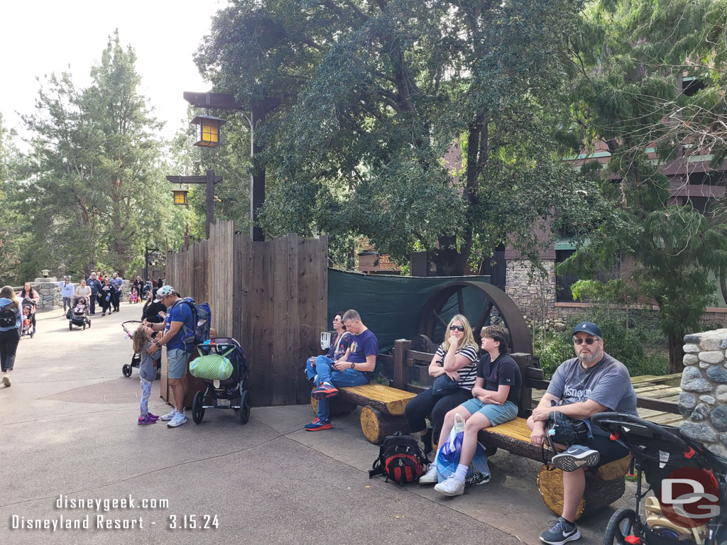 The new locker location takes over where the stage once was and the drying stations another time.