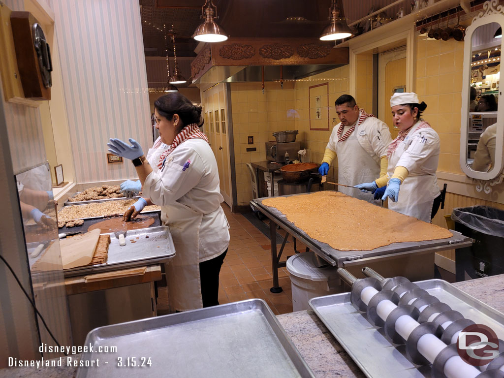 Seeing what was being made at the Candy Palace 