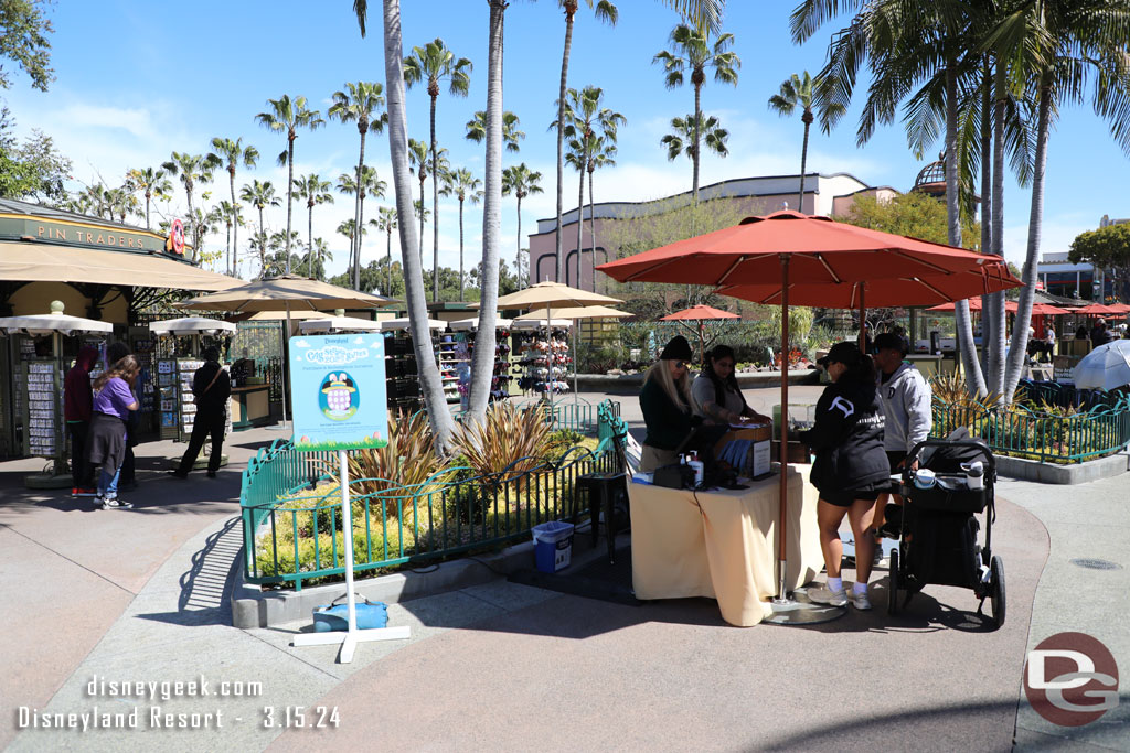 The 2024 Eggstravaganza is going on. There are 12 eggs in Downtown Disney to find.  For your $10 you get a game board, stickers and a keepsake.