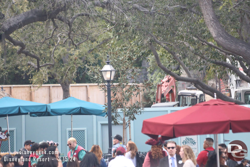 In the distance you an still see heavy equipment on the Haunted Mansion grounds