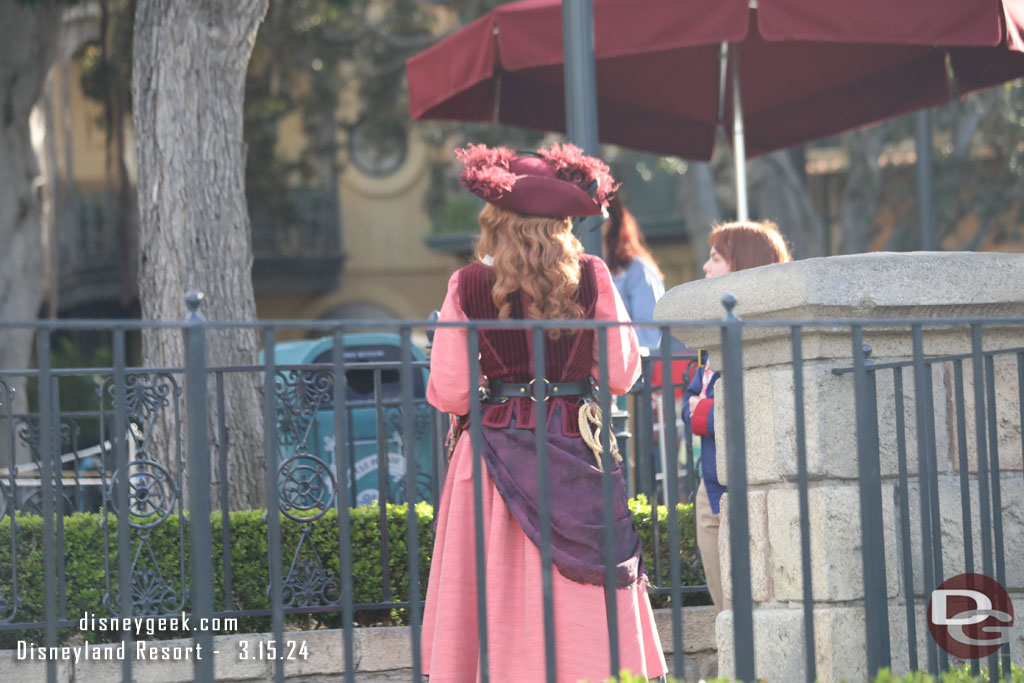Red was out roaming around New Orleans Square