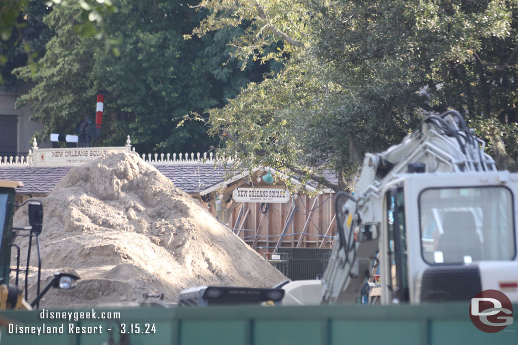 A couple more pictures of the Haunted Mansion work.