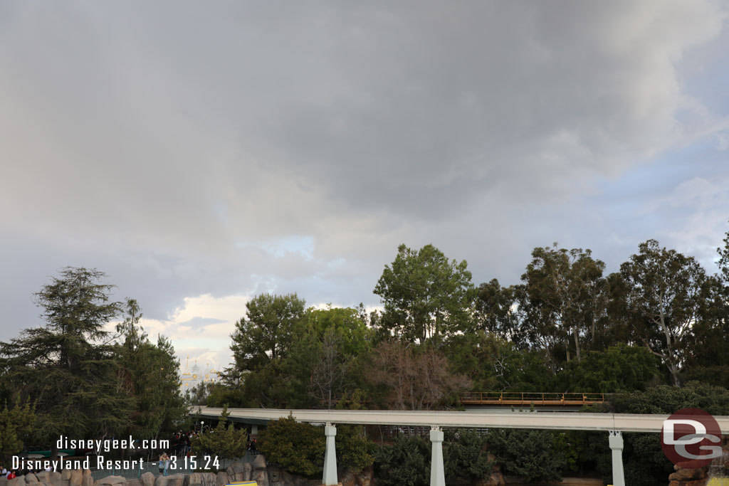 Clouds getting darker