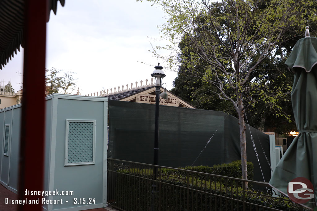 New Orleans Square Station is still closed, our train stopped for water.