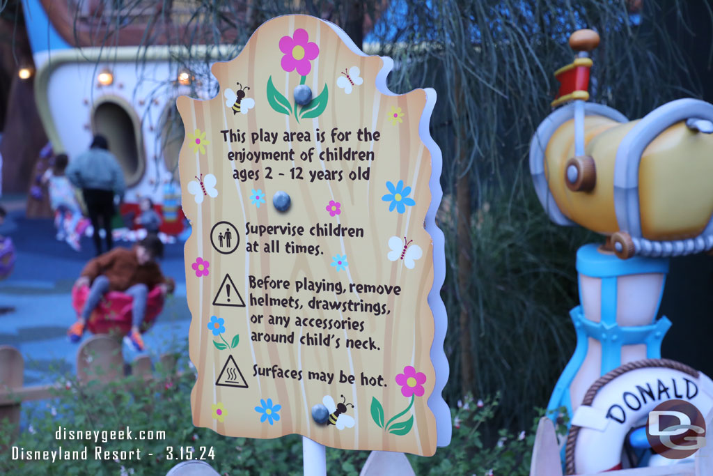I do not recall seeing this sign before at Goofy