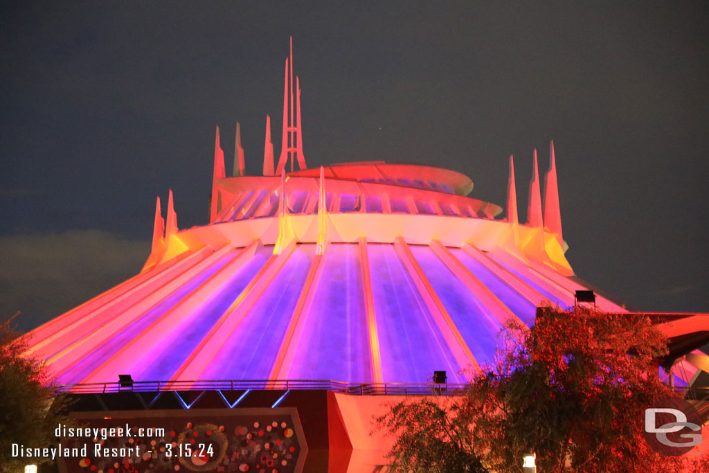 Space Mountain this evening