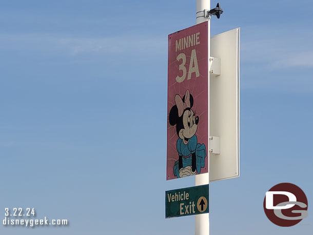 11:52am - Parked on the roof of the Mickey and Friends Parking Structure