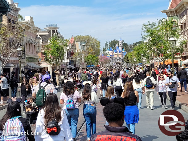 Main Street USA this afternoon