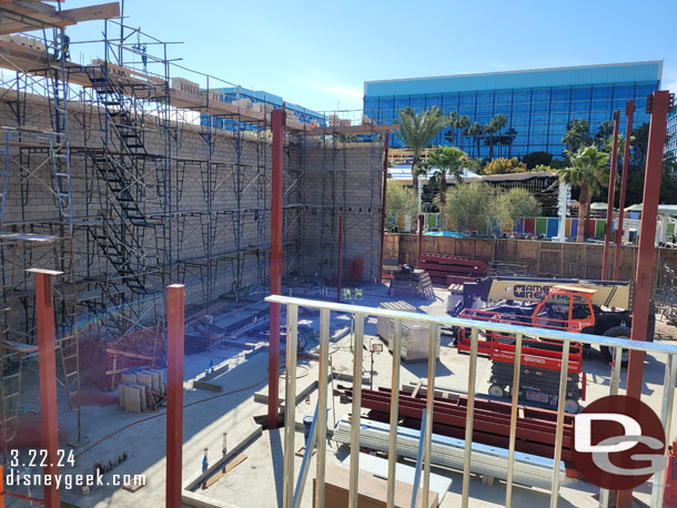 Soon the Monorail views will be disappearing as the building will be up to that height.