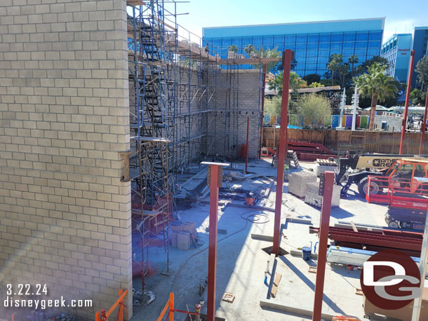 Steel is being installed for the Parkside Market