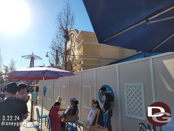 Walls are up near the original Little Mermaid entrance. No indication of what is going on but seems like it may be a more permanent solution for Lightning Lane returns.